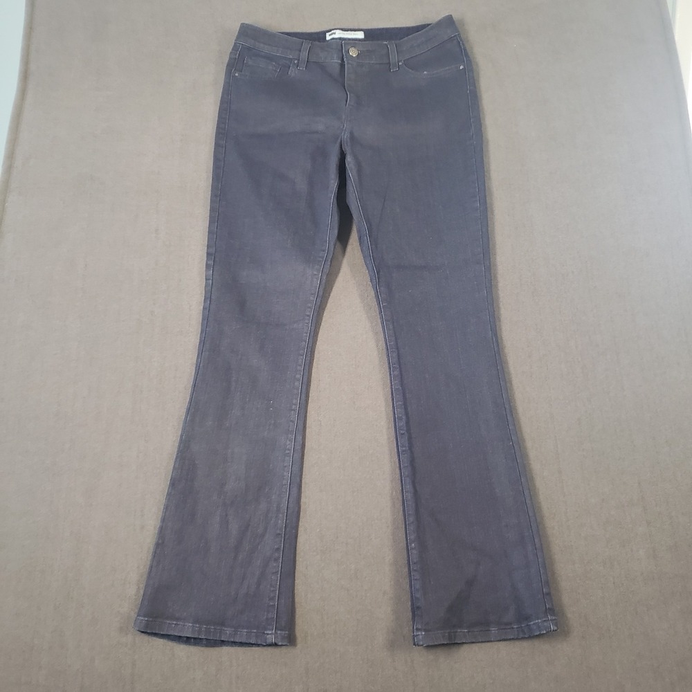 Levis Jeans Womens Size 12 Mid Rise Bootcut Skinny Dark Wash Red Tab